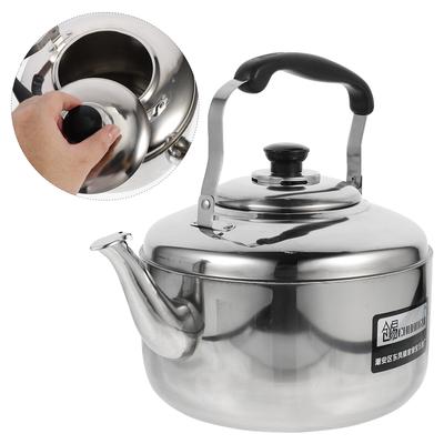 4L Klinkende Ketel Roestvrij Staal Fluitende Theepot voor Gasfornuis Snelle Verhitting Groot Volume Kookwaarschuwing Comfortabel Handvat