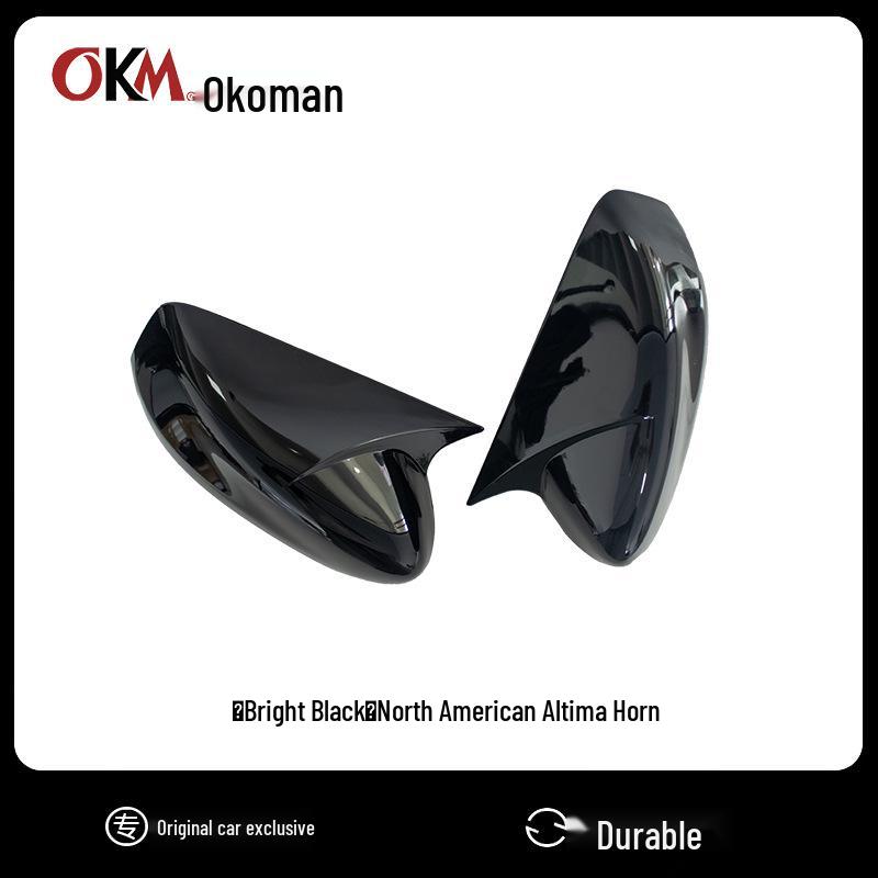 

Car Rearview Mirror Shell for 13-18 North American Altima - Horn Style Glossy Black [For North American Altima]