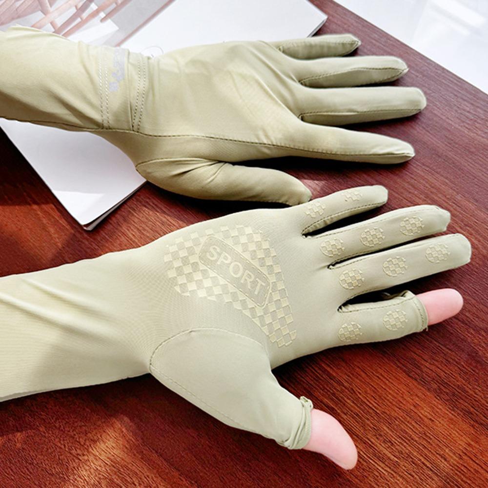 Anti-UV Sun Protection Riding Gloves Breathable Summer Driving Mittens  Ladies