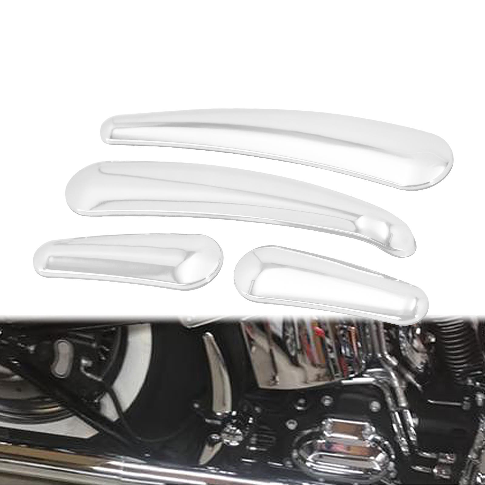 

Комплект вставок для крышки маятника мотоцикла, хром для Harley Softail Deluxe Fat Boy FLSTF Heritage Slim Classic FLSTSB 2008-2017