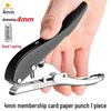 Handheld Round Hole Puncher for Paper, PVC Cards, and Eyelets