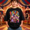 La Fantastica Maglietta del Circo Digitale, Regalo per Fan TADC, Magliette Personaggi del Circo, Tema Circo, Regalo Anime Compleanno per Bambini/Adulti