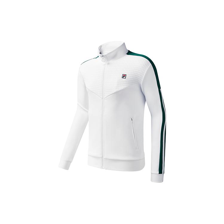 

New FILA Athletics Coach Jacket Spring Fall Men s Jade White A11M113501F-WT M