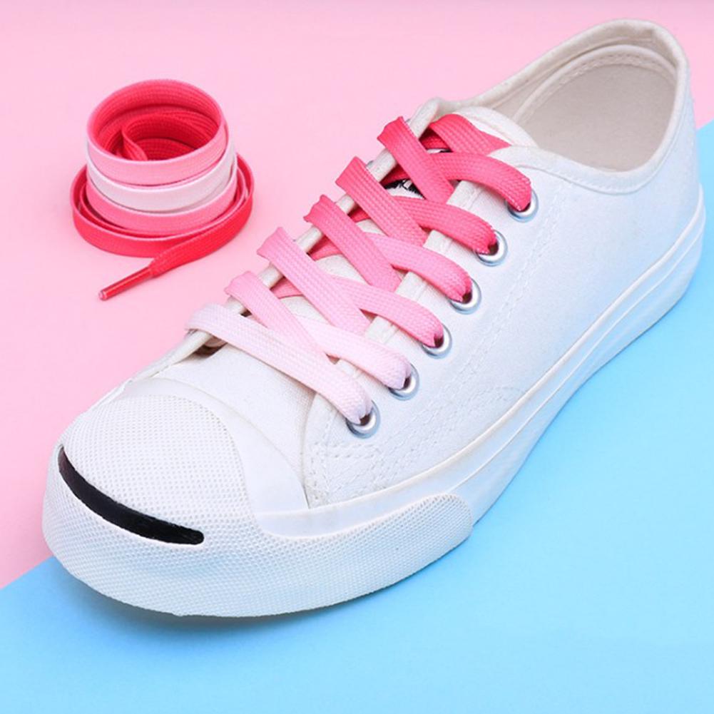 1 Pair Muiti Color Athletic Shoes Laces Sport Sneaker Shoe Laces Boots Shoes Accessories uygun