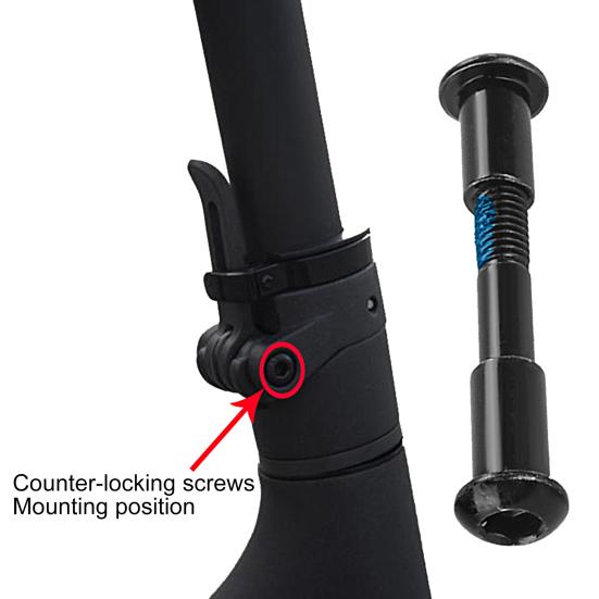 Scooter Lock Screw Professional Rustproof Hardened Stable Metal Wear Resistant Scooter Hinge Screw