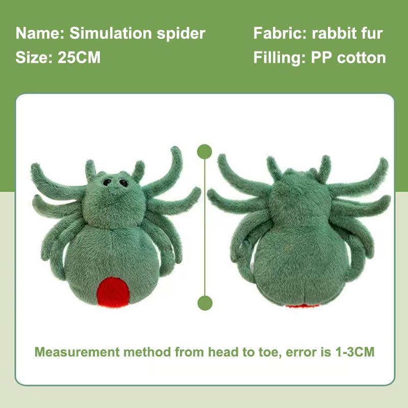Cute 25Cm Plush Toy Plush Reptile Simulation Spider Hallows' Day Crawling Pet Doll