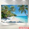 Arazzo Spiaggia Tropicale Appeso a Parete Decorazione Oceano Palme Tramonto Opera d'Arte Decorazione Casa Soggiorno Camera da Letto Dormitorio CollegeRegali