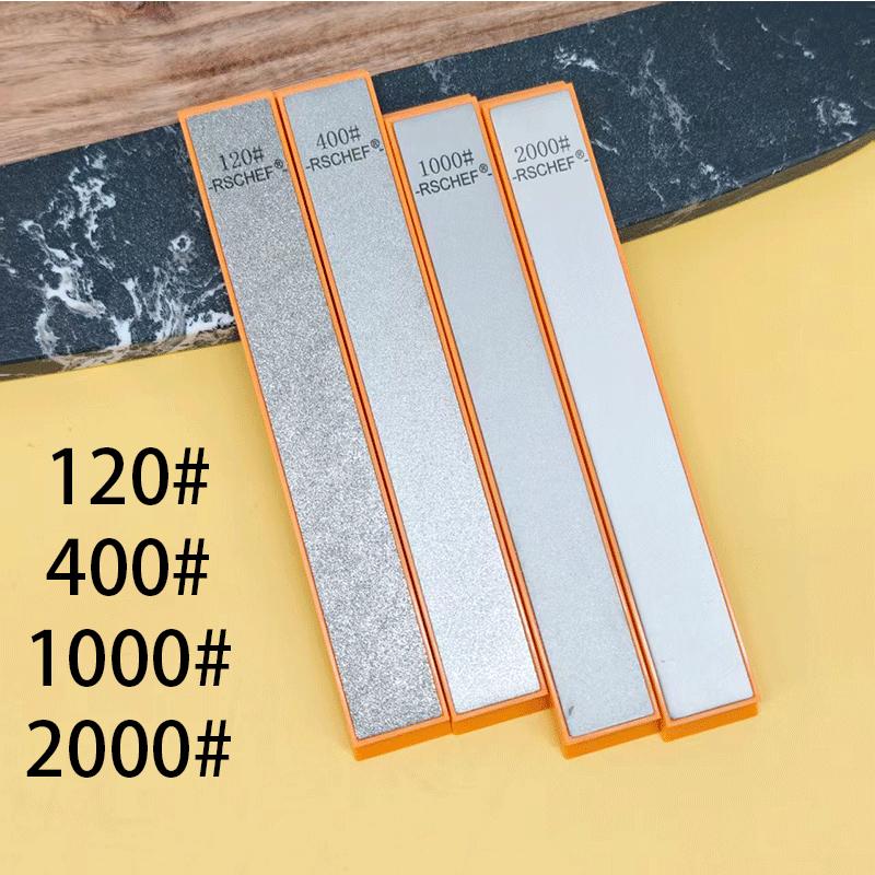 RSCHEF New Orange Base Diamond Whetstone for Knife Sharpener Sharpening Stone Diamond Whetstone Honing Stones Oil Stone SET