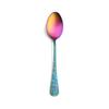 Stainless Steel Sanding Retro Tableware Flower Pattern Steak Knife Fork Dessert Spoon Teaspoon Western Cutlery Kitchen Utensils