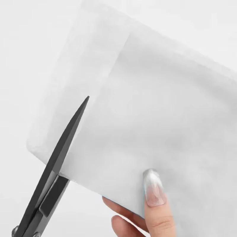 100pcs Non Woven Fabric Nail Vacuum Cleaner Filter Paper Filter Dust Collector Replace Nail Vacuuming Ultrathin Filter White