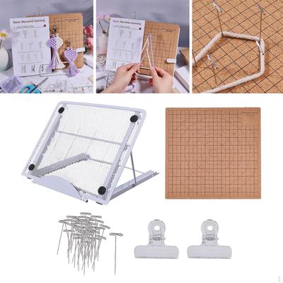 DIY Macrame Board Kit, Weaving Handmade Multifunctional Tools for Braiding And Knotting