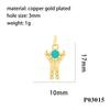 18K Gold Plated Astronaut Pendant Necklace with Drip Oil and Micro-Inlay Design
