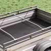Flat Tarpaulin Bracket for Trailers Silver 102 155 cm Aluminum