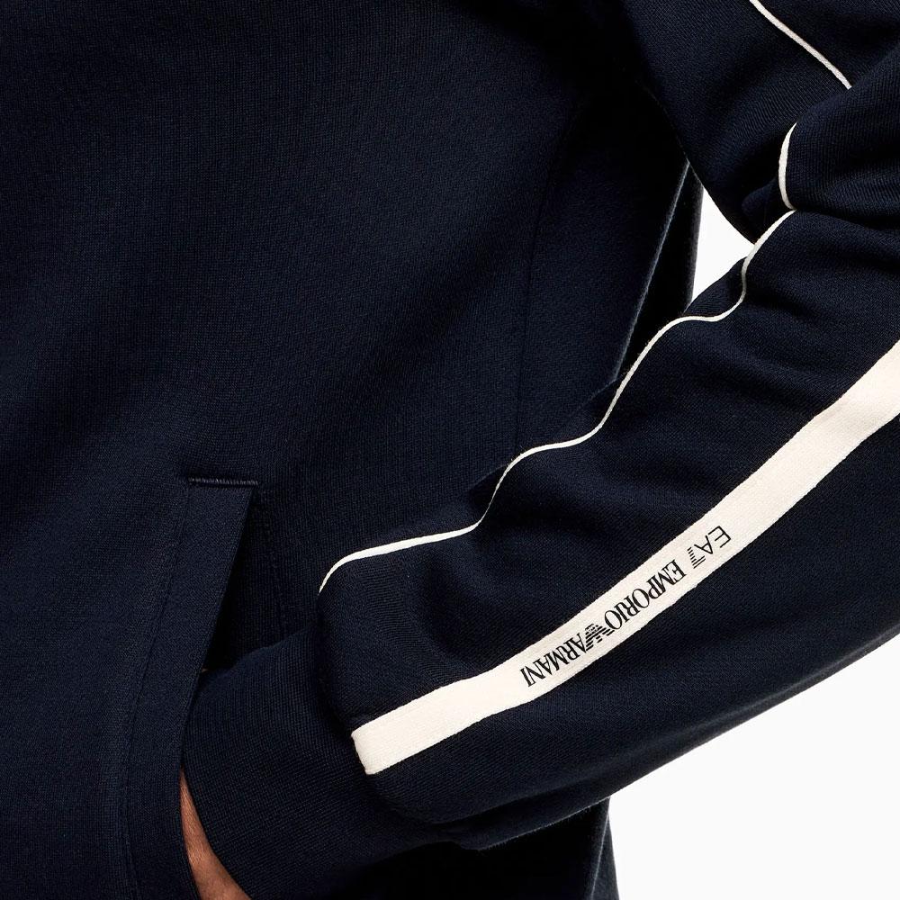 Emporio Armani Long Sleeve Hooded Color Block Logo Sweatshirt Men sweatshirt 7M000972-AF10377-UB102