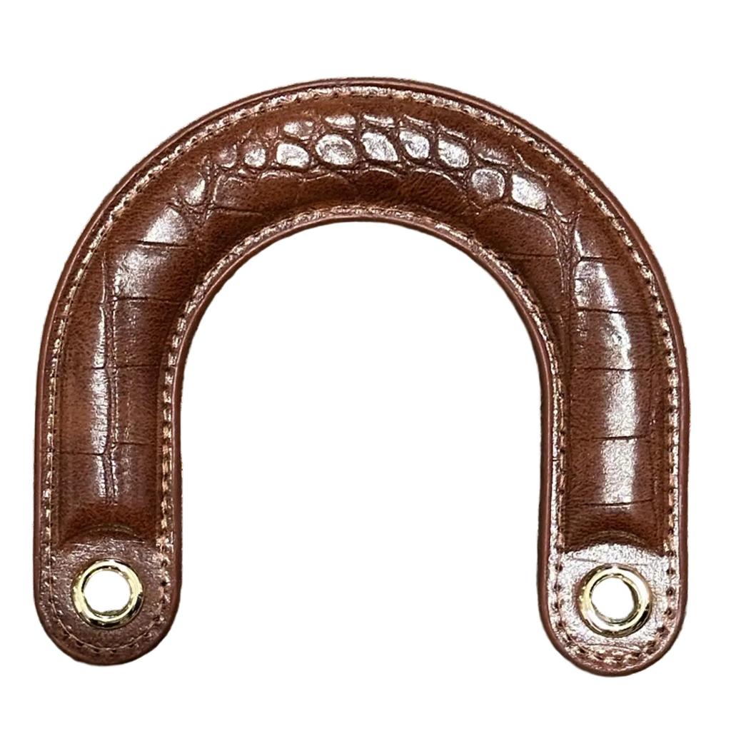 1PC PU Leather Curved Bag Handles Ergonomically Designed For Comfort and Styles For Handcrafted Bags And Everyday Use
