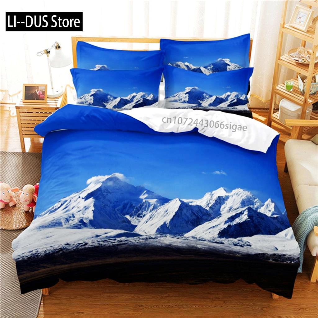 Comforter Beautiful Scenery Bedding Set 3D Bedding Digital Printing Queen Size Bedding Sets Fashion Designs