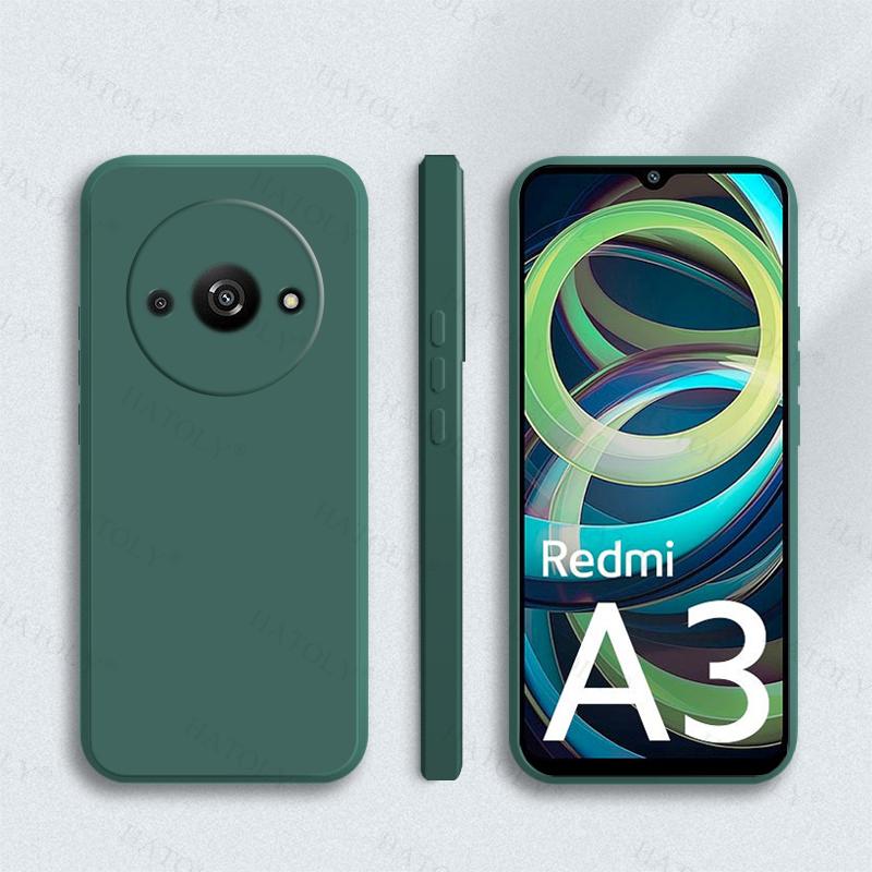 

Чехол-накладка для Xiaomi Redmi A3 Для Redmi A3 A 3 Мягкий Оригинальный Жидкий Силикон Конфетный Цвет Задняя Крышка Для Чехла Redmi A3 6,71 дюйма For Redmi A3