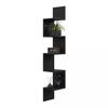 Modern Corner Shelf Hanging Midi - 149cm Black