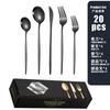 Stainless Steel Tableware Set, Steak Knife, Fork and Spoon 20/30 Piece Set, Western Food Knife, Fork and Spoon Gift Box.