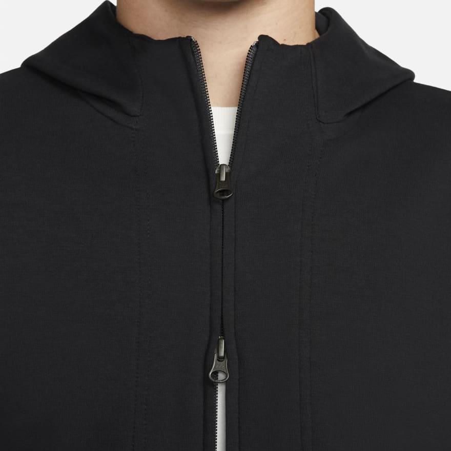 Nike Embroidered Logo Hooded Zip-Up Jacket Men Outerwear Black DQ4877-010