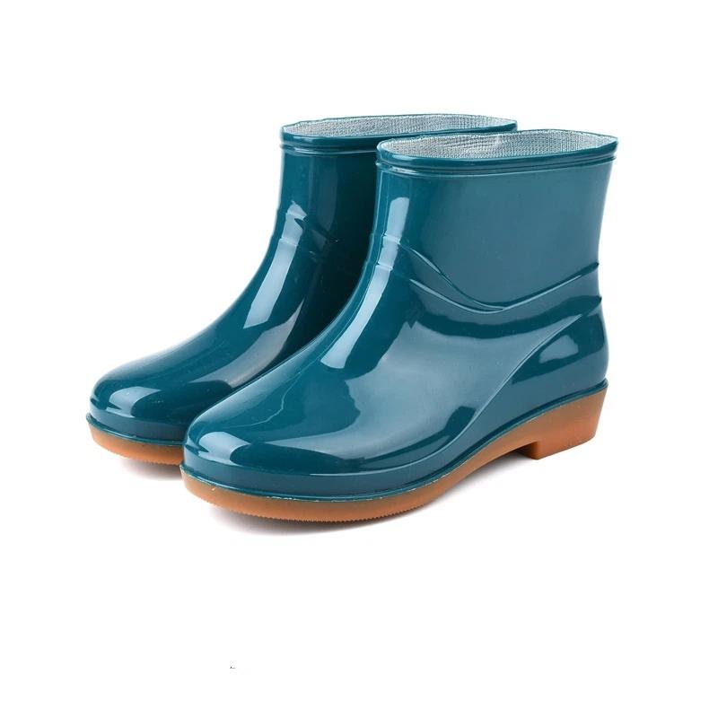 Modische Kurze Regenstiefel für Damen Leichte Outdoor Wasserschuhe