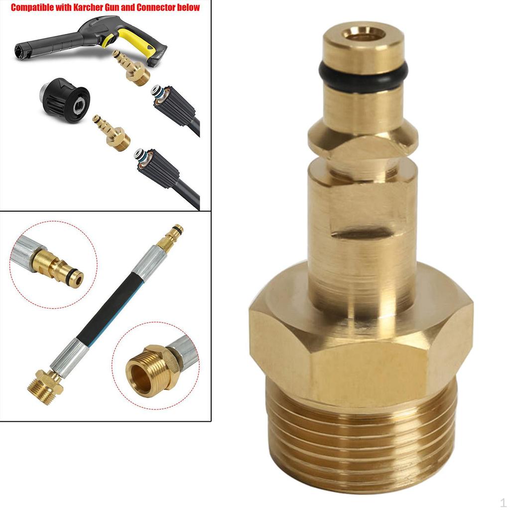 M22 Metric Hose Fitting Connector for High Pressure Washer Gun and 232 PSI Rated
