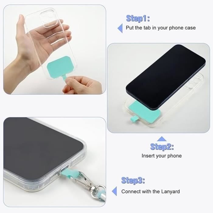 Cordon pour Téléphone Portable - BOOLING - Tour de Cou Universel 160cm - Vert - Léger - Synthétique