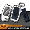 Naklejka na samochód Etui na kluczyk samochodowy Ford Pokrowiec Flip Składany Do Ford Focus 2 3 Ecosport C-Max S-Max Ka Mondeo Kuga Galaxy Fiesta Brelok do kluczy samochodowych