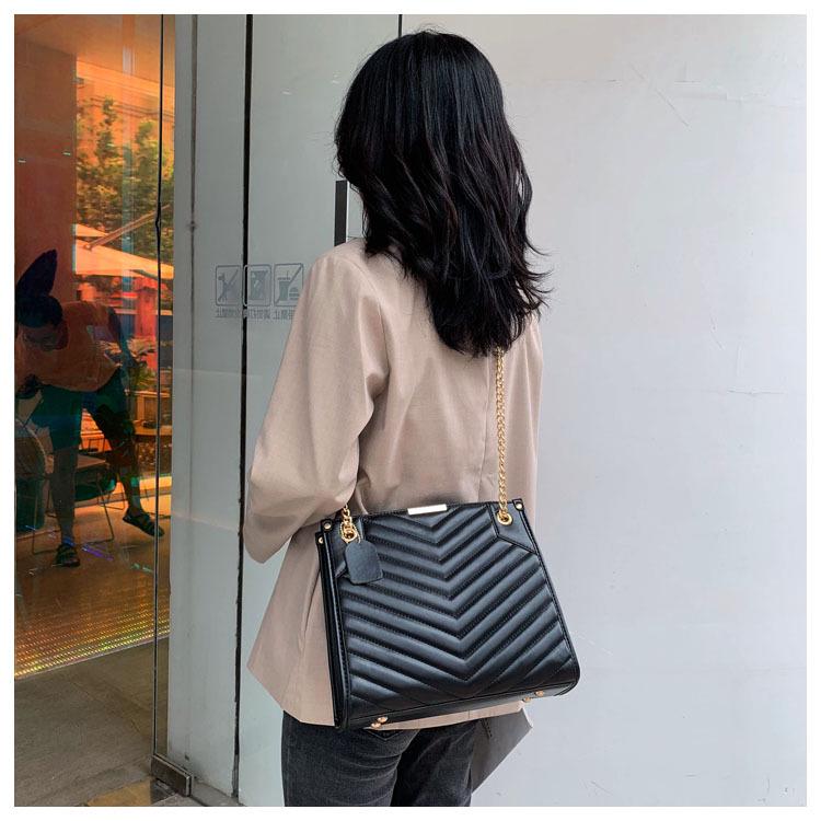 SCIONE Women's Bag 2020 New Wild Shoulder Bag Female Large Capacity Diamond Chain Diagonal Bag