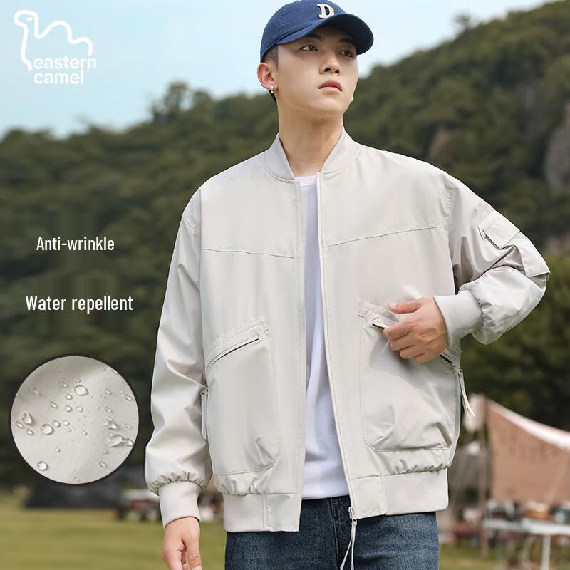 EASTERN CAMEL Men's Windproof Casual Bomber Jacket