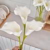 Künstliche Calla-Lilie Weiß Real Touch Kunstblume für Hochzeit Brautparty Party Zuhause Innen Dekoration