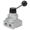 G1 4in Lever Hand Valve Direct Acting Aluminum Alloy 3 Position 4 Way VH200 02 0 8kgf cm²
