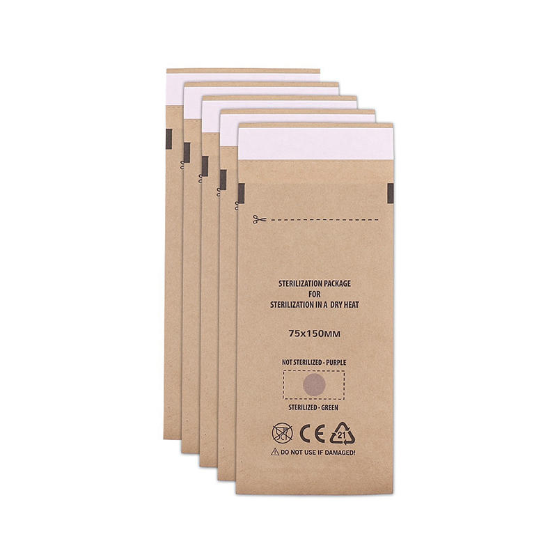 

20Pcs Manicure Kraft Bags Nail Art Sterilizer Nails Clean Sterilization Bag Disposable Manicure Supplies UV Disinfection Tools