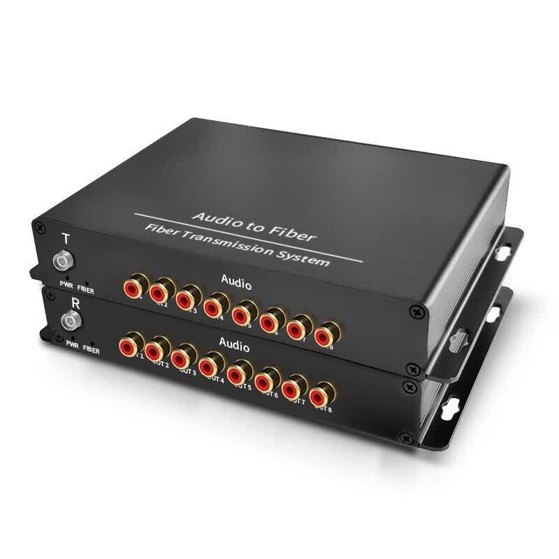 Yeren 8-Channel Unidirectional Lotus Audio Fiber Optic Converter