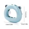 Creative Suction Cup Toothbrush Holder Wall Mounted 3 Slots Toothbrush Rack Punch-Free Wall Shelves Hooks