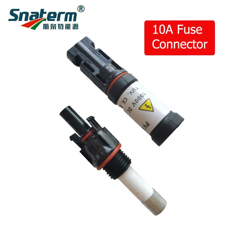 Newly Solar PV Fuse Connector Male Female Waterproof Panel Cable Blocking fuse Holder 1000VDC 10A/15A/20A/30A protection 1 pcs