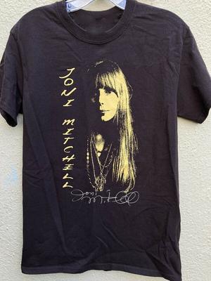 Vtg Joni MItchell Coton Épais Noir Taille Unique Hommes Femmes Chemise T-shirt Unisexe
