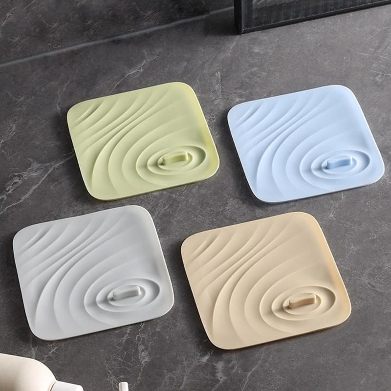 Flexible Shower Drain Seal Cover Universals Toilet Floor Drain Cover Deodorant Pad Nonslip Basins Stopper Sealing Cap