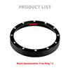 Black Asterism Speedometer Trim Bezel Burst Billet Cover For Harley Sportster 883 1200 Dyna Street Bob Low Rider Touring FLTRX