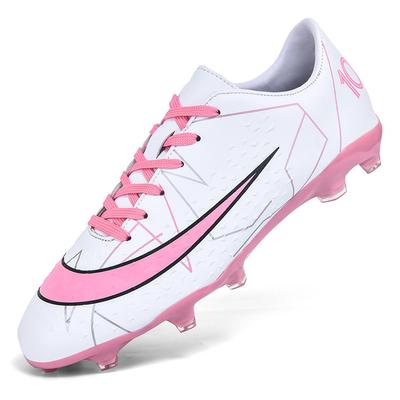 Men's Outdoor Sports Women's Football Shoes Football Shoes Children's Students Non-slip Youth Leather Foot Spikes Low Top