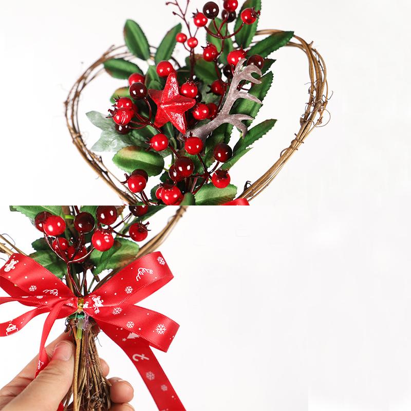 Wandbehang Weihnachtskranz Weihnachtsfeier Türbehang Startseite Garland Ornament Dekor