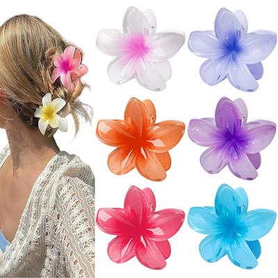 1PC Elegant Flower Shaped Hair Grab Clips Trendy Non Slip Ponytail Holders For Women And Daily Use Wear