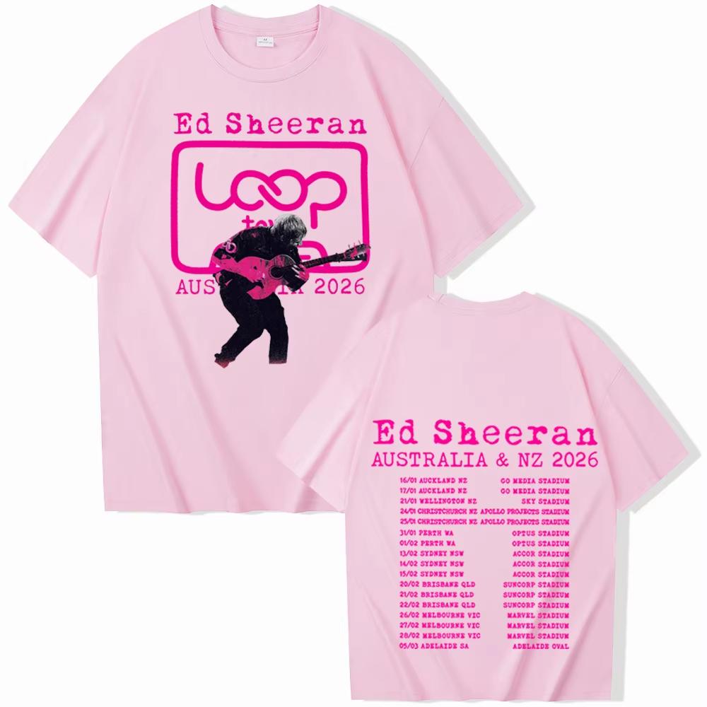 

Ed Sheeran Loop Tour 2026 Tshirt Man Woman Harajuku Oneck Casual Shirt Ed Sheeran Tshirt New Women T Shirt 2026 Men Tshirt 4XL