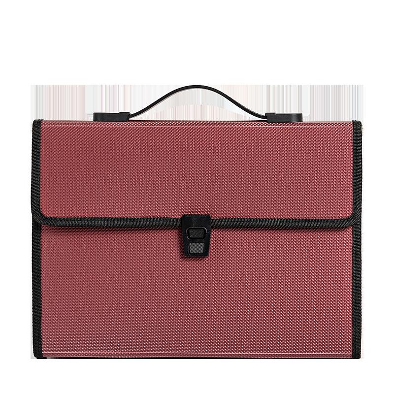 1 Pcs A4 Organ Bag Multi-layer Folder Large-capacity Portable Office Document Bags Desk Organizador Storage Data File Briefcase