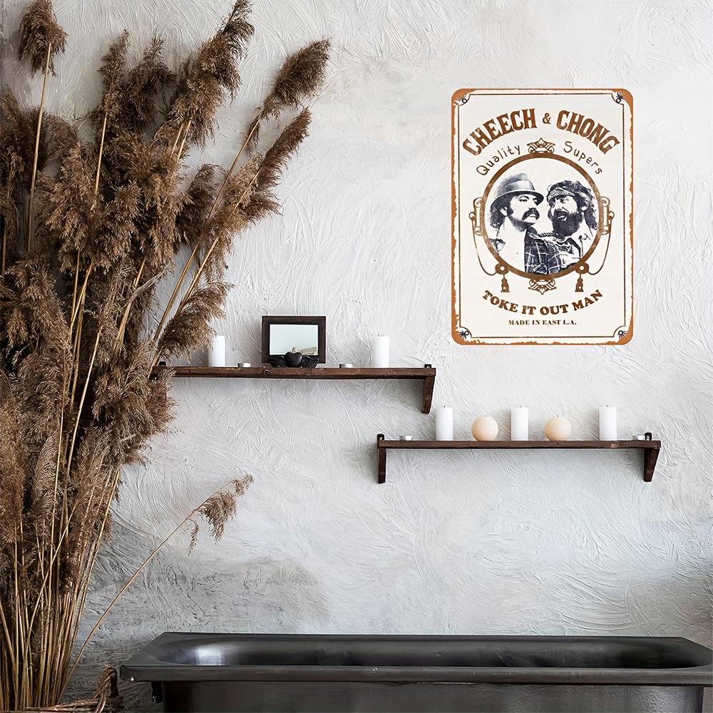 1pc "CHEECH & CHONG TOKE IT OUT MAN" Metal Tin Sign 8''x12''/20cm*30cm Vintage Plaque Decorative Wall Art Wall Decor Room Decor