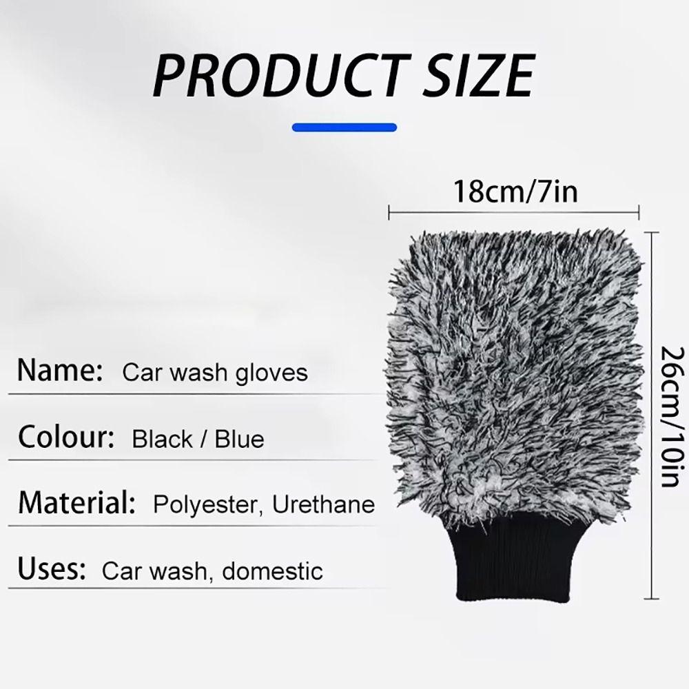 1Pcs Easy To Cleaning Rims Spokes Car Wheel Brush Non-Slip Handle Auto Wash Glove
