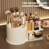 Cosmetic Storage Box 360 Makeup Organizer Holder Transparent Drawer with Brush Degree Rotating Large Vertical Pattern