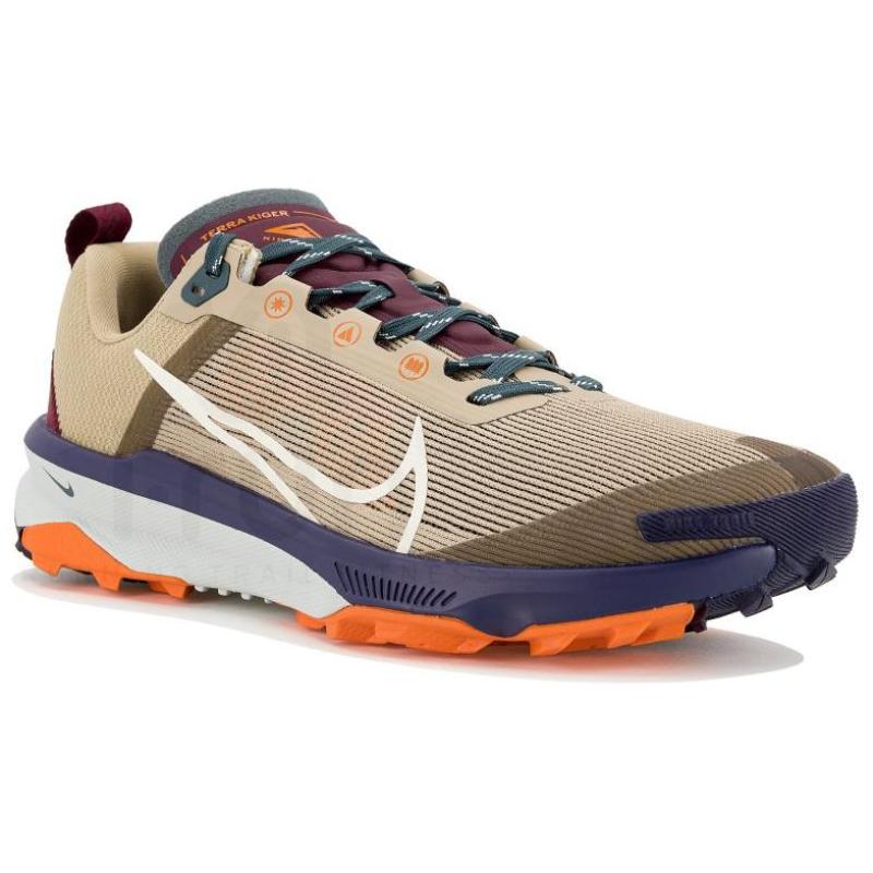 Nike React Terra Kiger 9 Khaki Deep Jungle Safety Orange Sea Glass Women's Sneakers DR2694-200