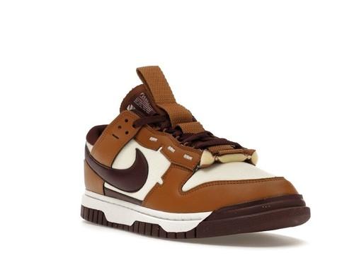 Nike Dunk Jumbo Low Light British Tan Burgundy Crush - Fq8248-200