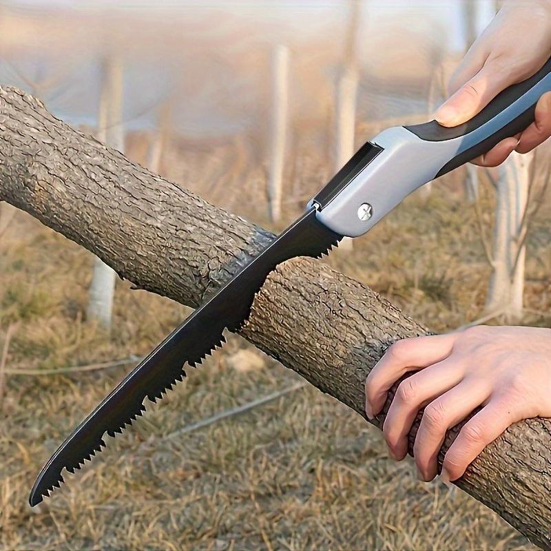 Industrial Grade Manual Folding Saw - for Wood, Metal & More - Heavy-Duty Cutting Tool for DIY, Woodworking, Camping, Hiking, Saw for Cutting Wood